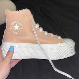 Converse Chuck Taylor Lift x2 Platform Limited edition Nude Leather